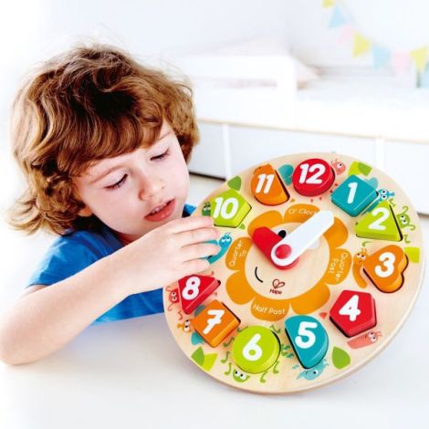 Puzzle Ceas din Lemn Hape - Dezvoltă Abilități - imagine 2