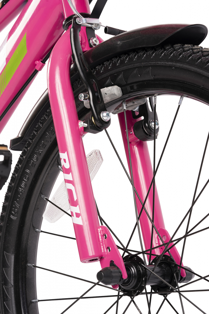 Bicicleta Rich Bike 14" RozAlb 3-5 Ani - imagine 3
