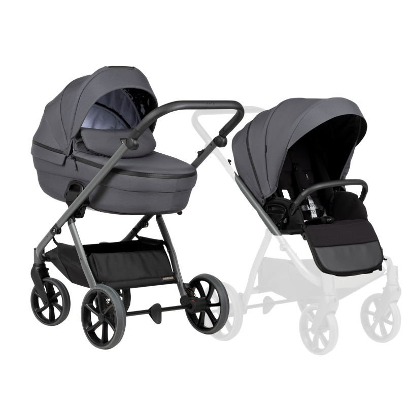 Carucior 2 in 1 Tutis Uno 6+ Antracite - imagine 6