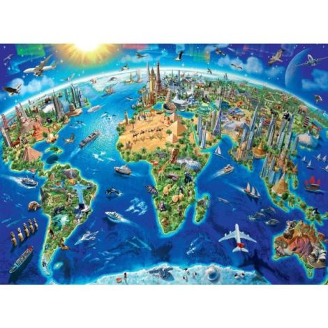 Puzzle Harta Lumii 300 Piese Ravensburger