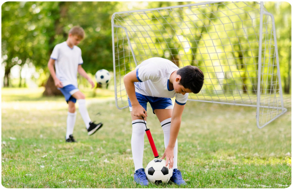 Poarta Fotbal Neo-Sport 300x120, Otel, Montare Rapida - imagine 2