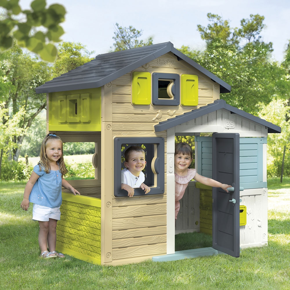 Casuta Smoby Neo Friends Evo Spatioasa Gradina - imagine 2