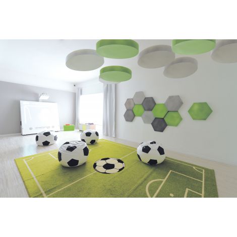 Panou Acustic Rotund Moje Bambino, Gri - imagine 3