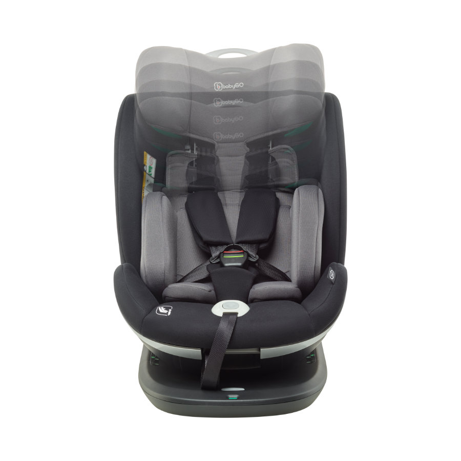 Scaun auto BabyGo Grow Up 360 Black 0-36 kg i-Size - imagine 5