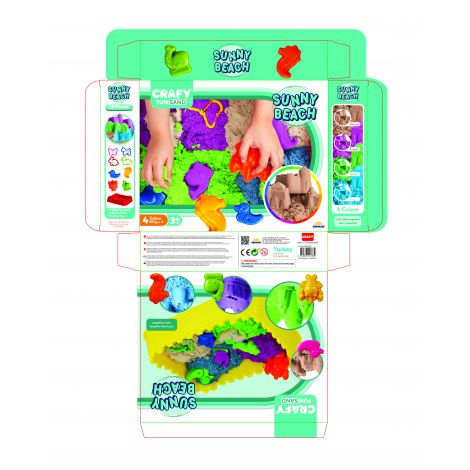 Nisip Kinetic Crafy Fun Sand 1kg + Accesorii - imagine 2