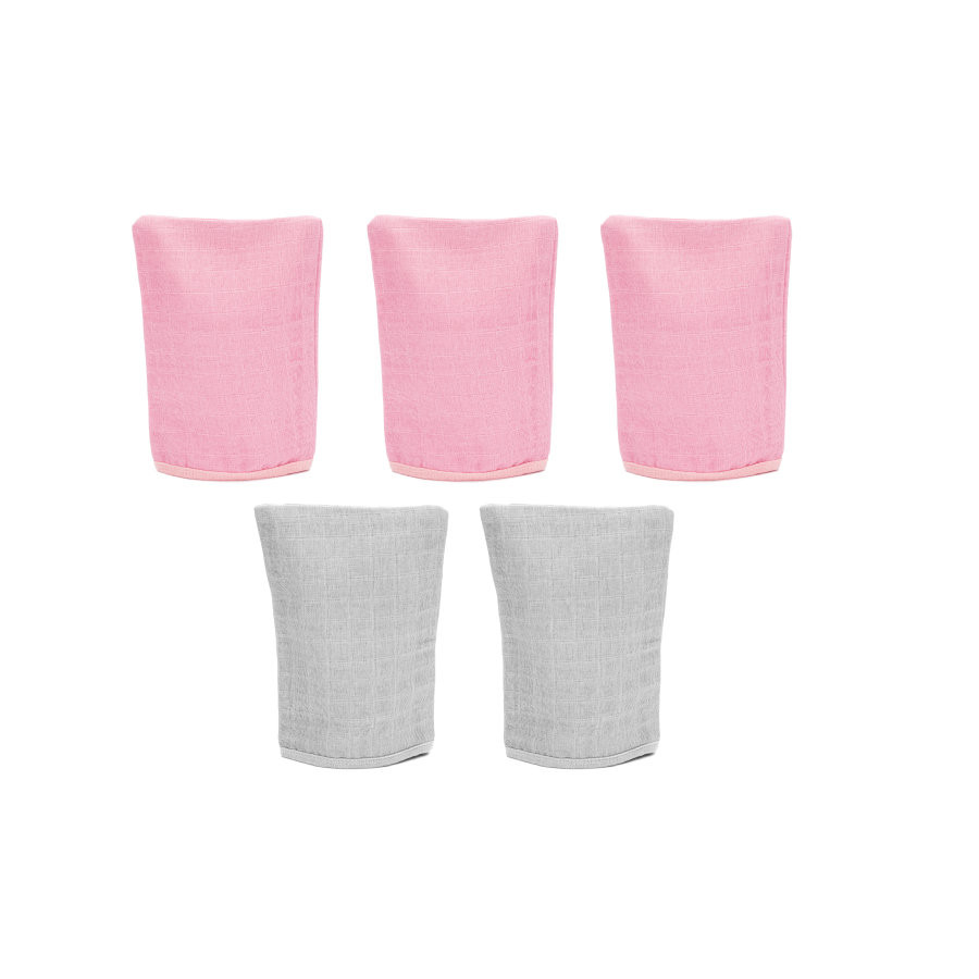 Mănuși baie Fillikid 5Set Pink/Grey - imagine 2