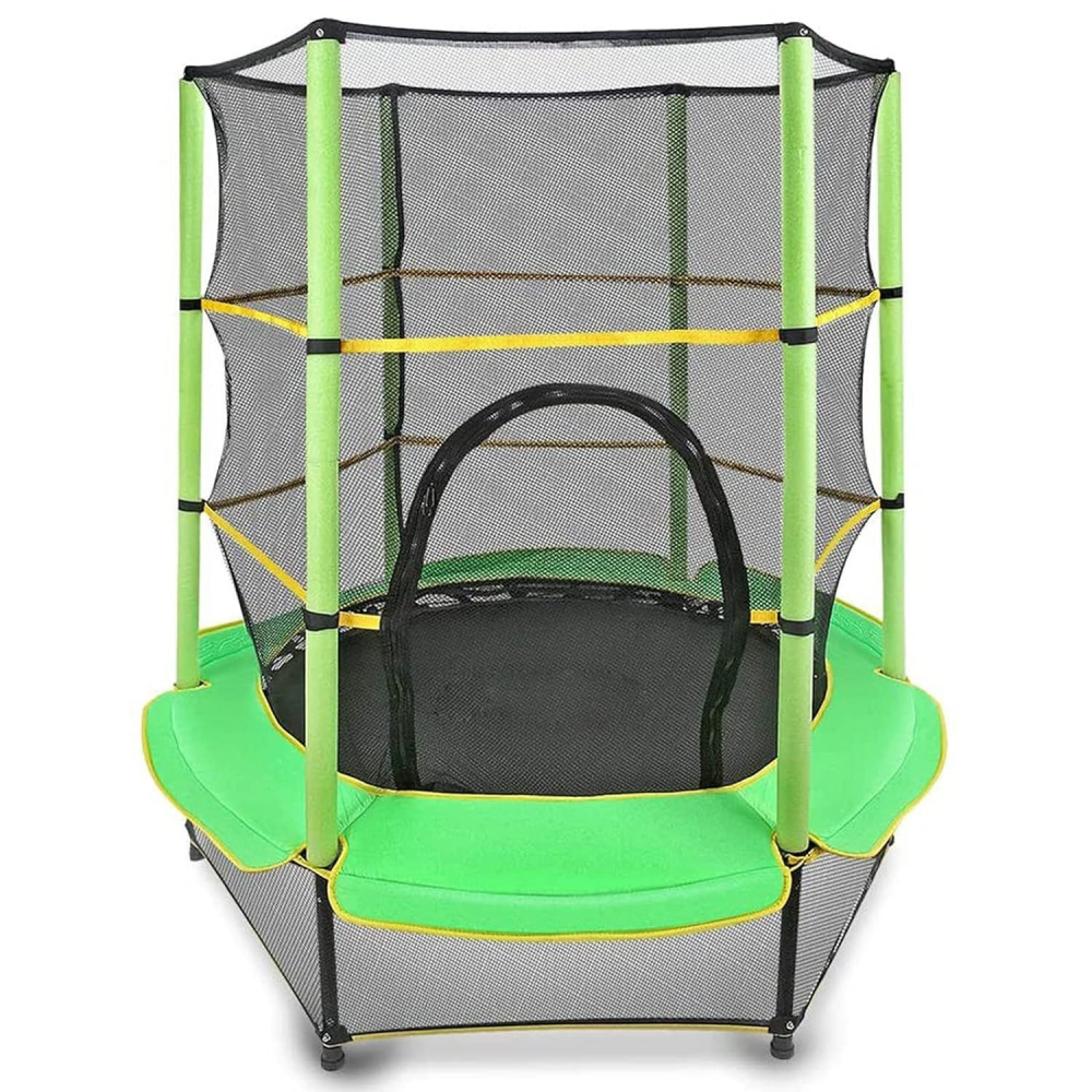 Trambulina Procart 140cm Copii cu Plasă Verde - imagine 7