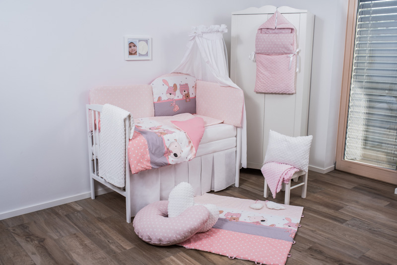 Set Pat Bebe Pink Bunny 3 Piese | Bubaba