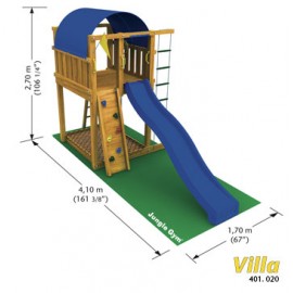 Spațiu de Joacă Villa Junglegym din Lemn - imagine 7