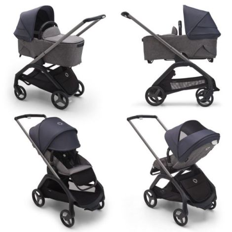 Capotina Bugaboo Dragonfly Stormy Blue UPF 50+ - imagine 2
