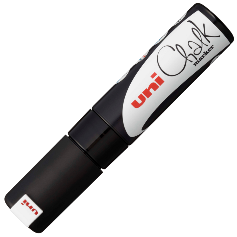 Marker Cretă Lichidă Uni Chalk, Negru, 8 mm