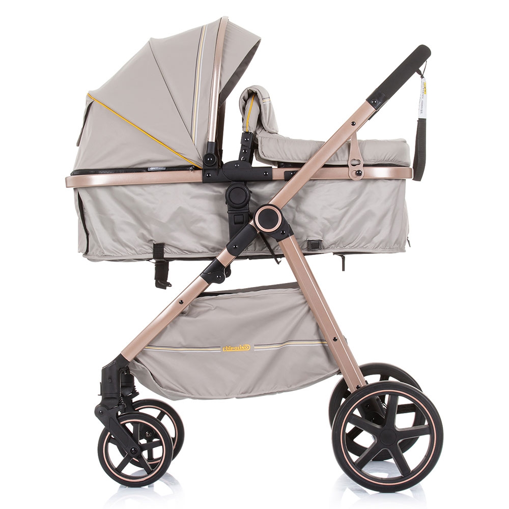 Carucior Chipolino Misty 2 in 1, 0-22 kg, Sand - imagine 5