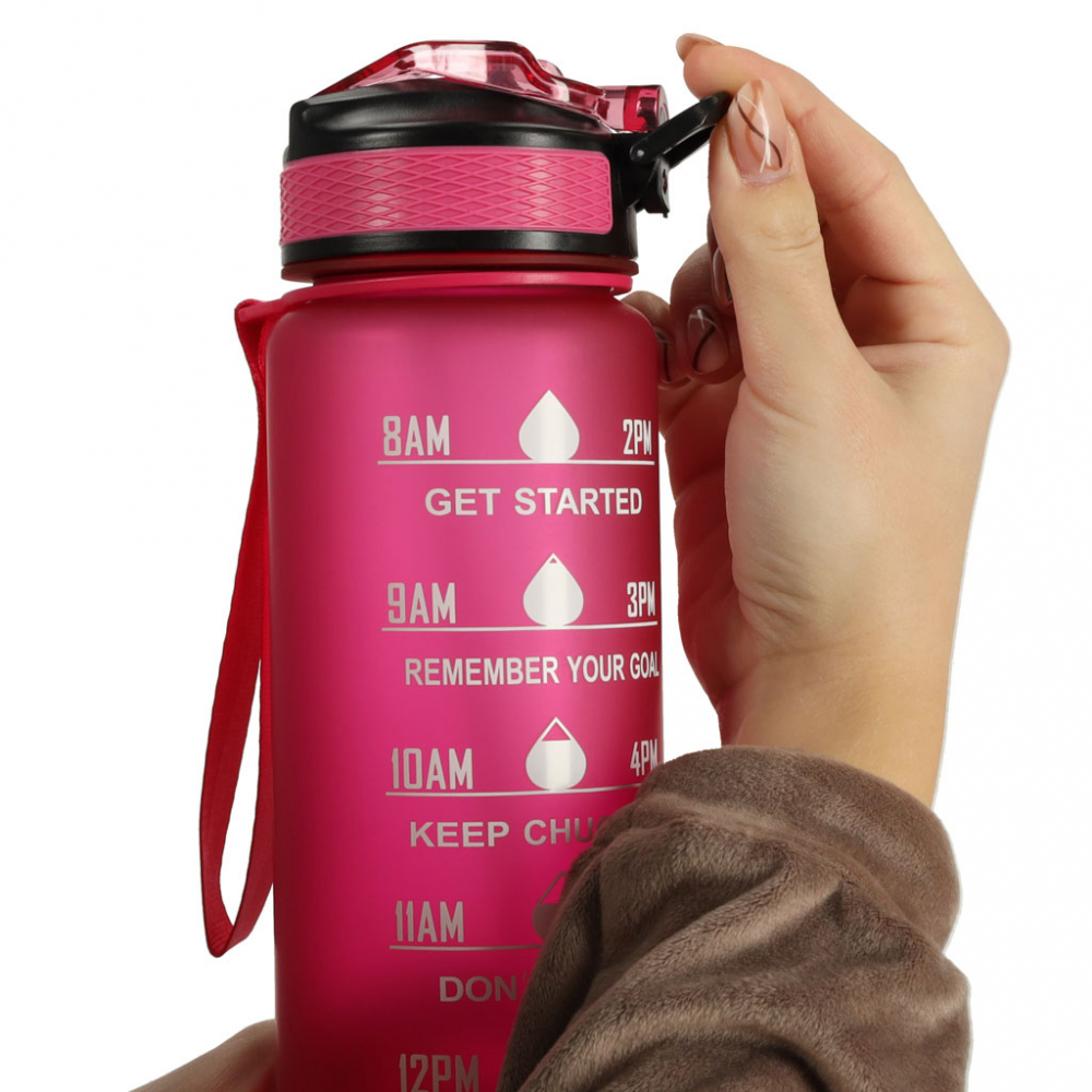Sticlă Apă Sport Ikonka Pink, 1L - imagine 8