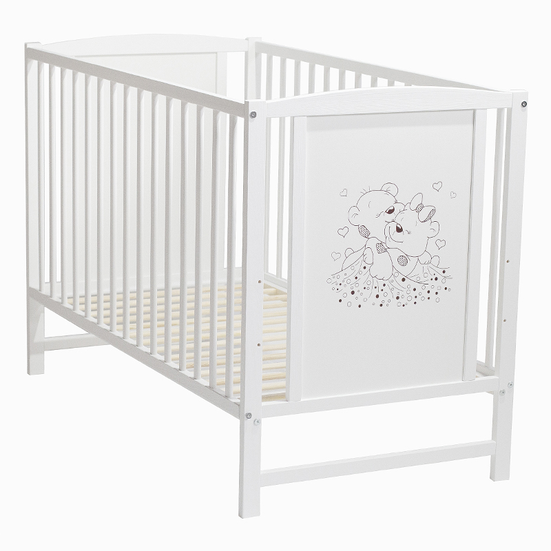 Patut E-kids Bears 120x60 cu Laterala Detasabila - imagine 4