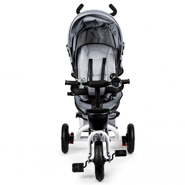 Tricicleta Ecotoys Gri cu Scaun Rotativ și Frână
