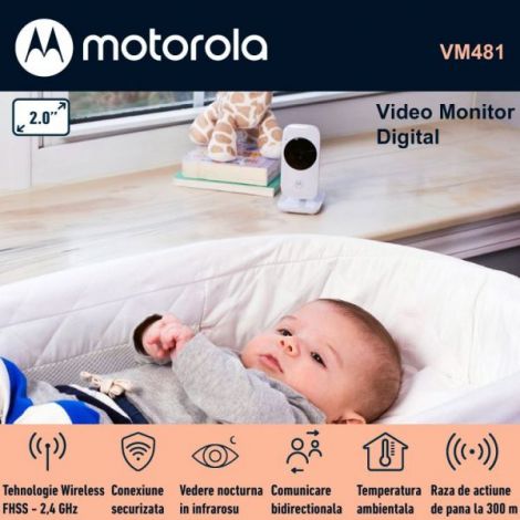 Monitor Video Bebelusi Motorola VM481 HD - imagine 6