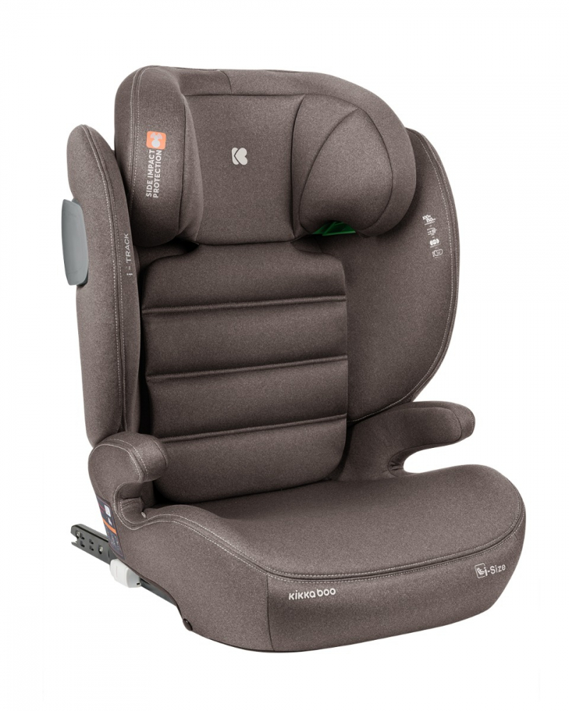 Scaun Auto KikkaBoo i-Track ISOFIX Brown - imagine 4