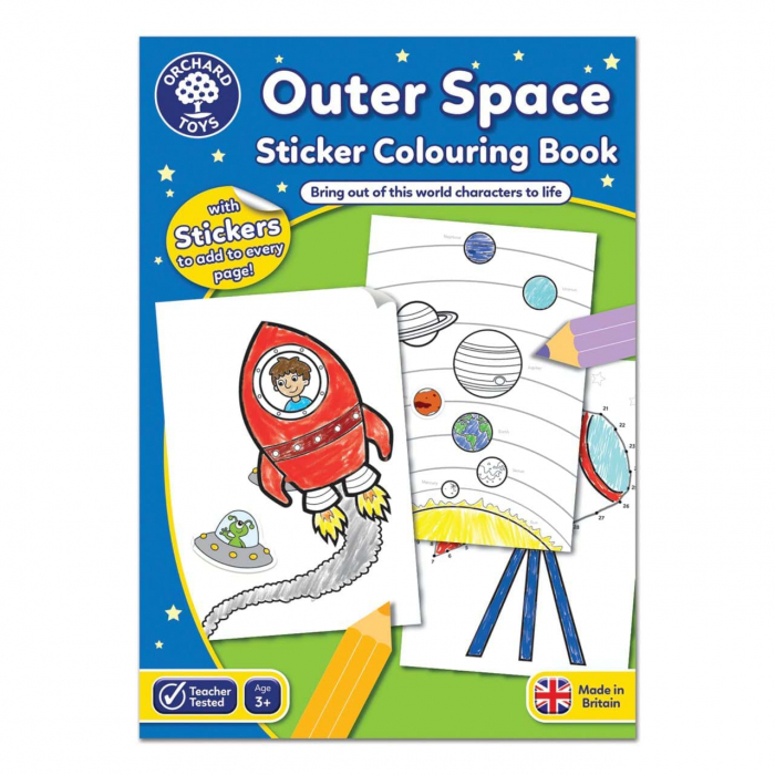Carte Colorat Engleză Abtibilduri Orchard Toys
