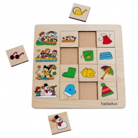 Puzzle Anotimpuri Beleduc - Asociere și Sortare