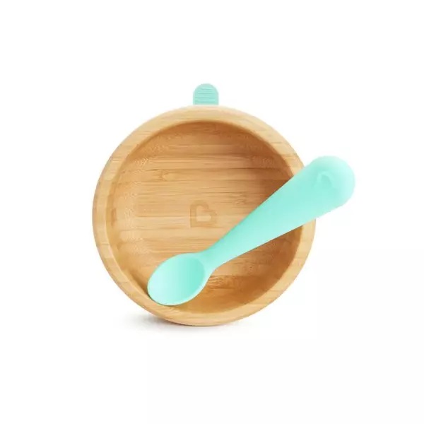 Set Masa Bambou Munchkin Bol + Lingura - imagine 3