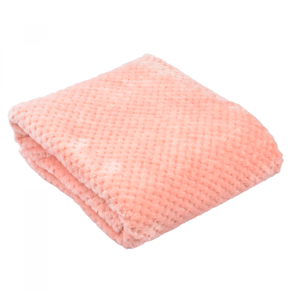 Paturica Baby Fleece Roz Pudră Confort Family - imagine 2