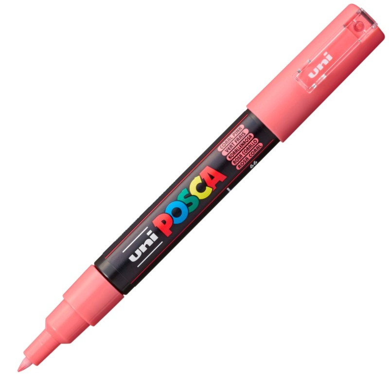 Marker Posca UNI PC-1M 0.7 mm, Roz Corai
