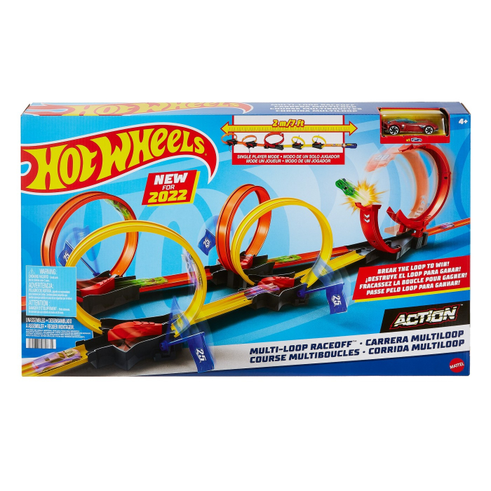 Hot Wheels Pista Bucle Duble Curse Competiție
