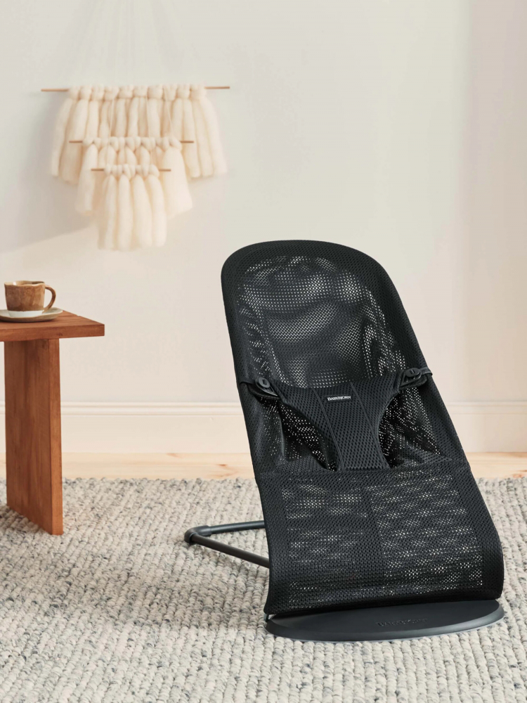 Balansoar Bliss Black Mesh Baby Bjorn, Ergonomic - imagine 9
