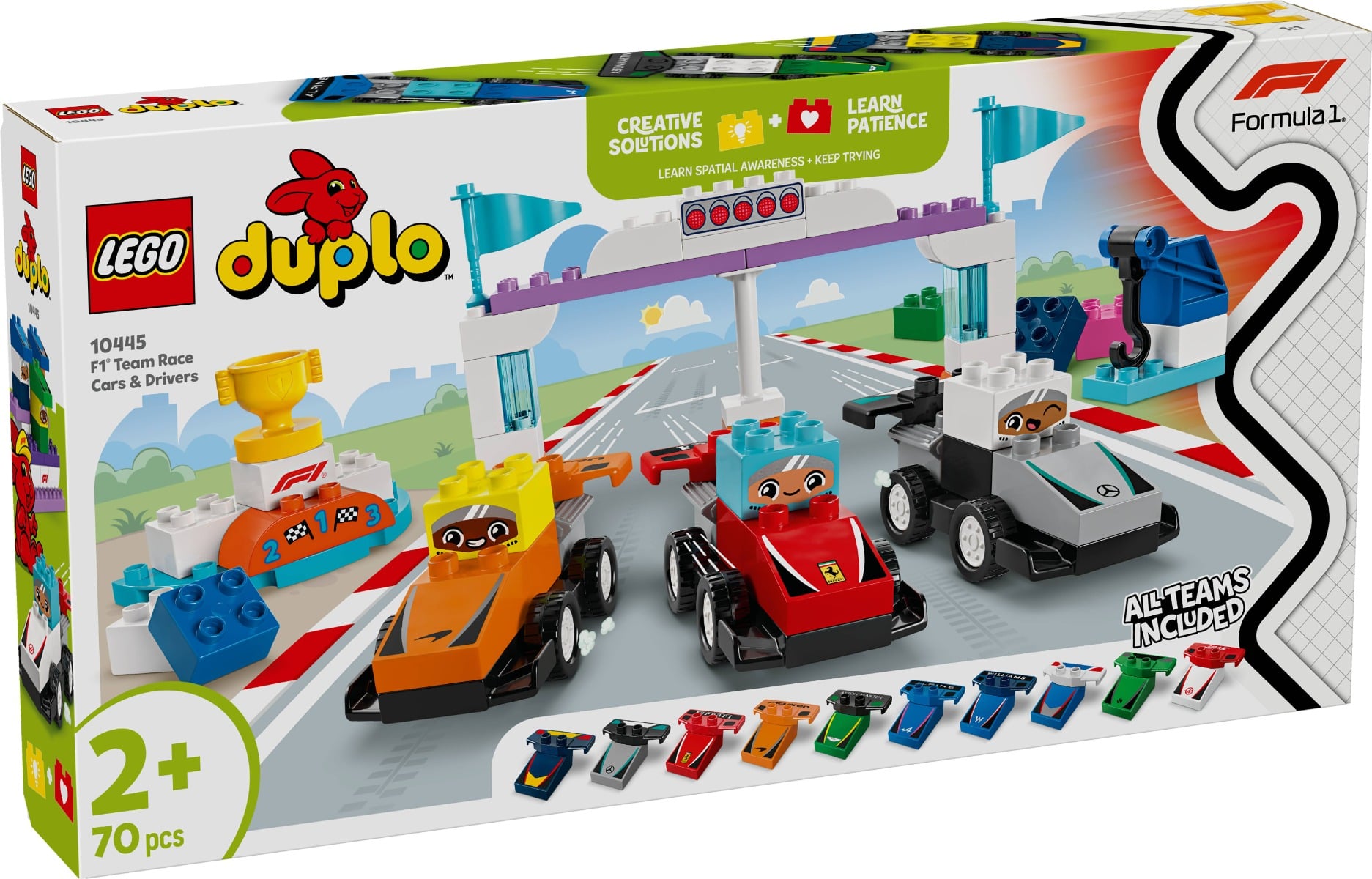 LEGO DUPLO Echipa F1 Masini si Piloti de Curse 10445