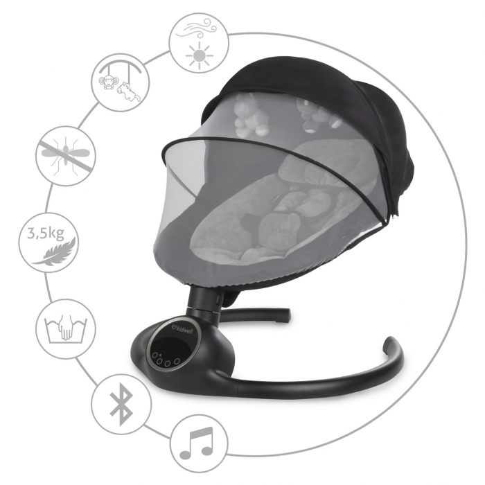 Leagan Electric Kidwell Reve 2-in-1 Black/Silver - imagine 8