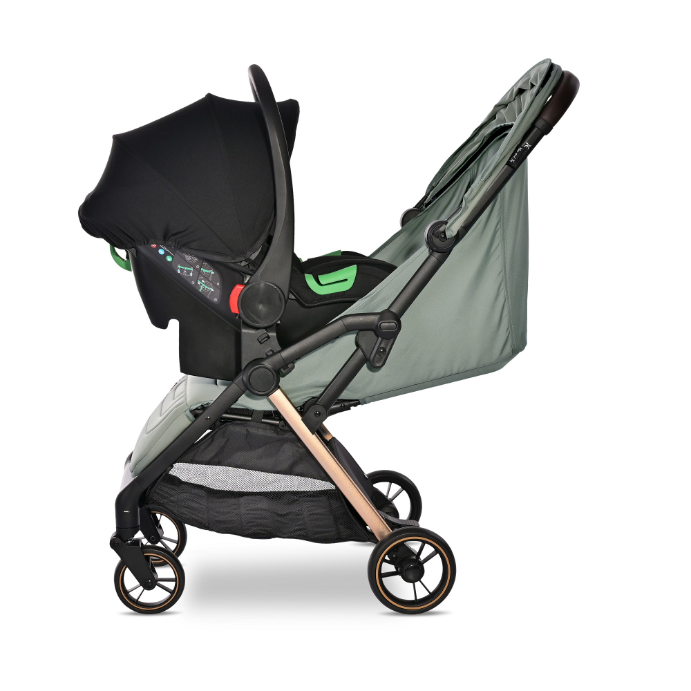 Carucior Lorelli Loret Ultra-Light Autofold, Green - imagine 3