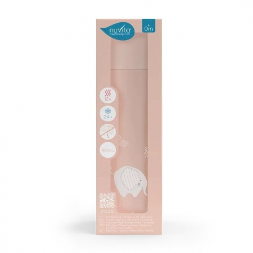 Termos Nuvita English Rose 400ml dublu recipient