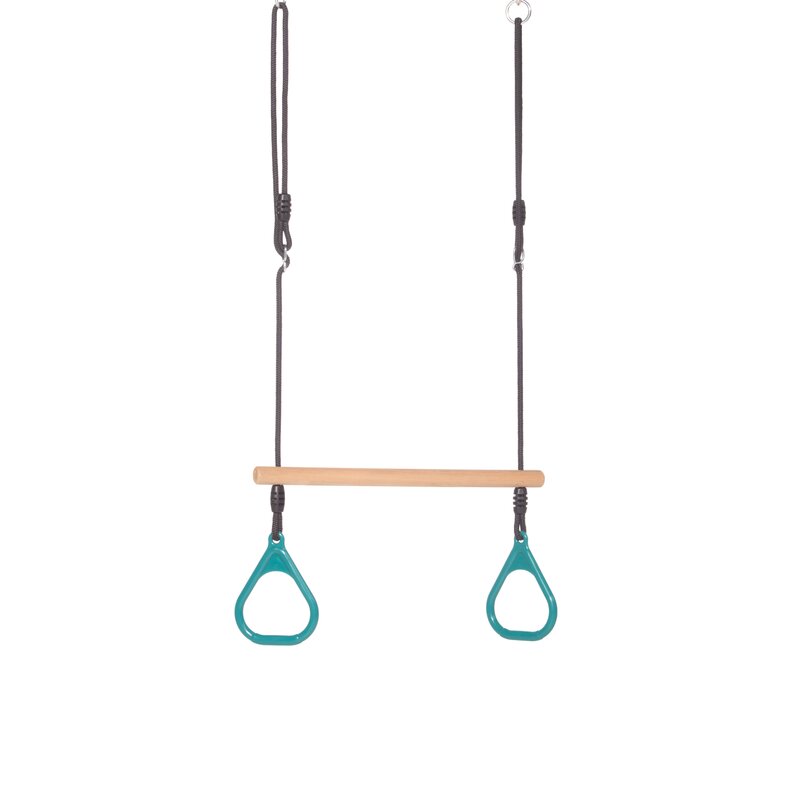 Leagan Dice Trapez Lemn, Turquoise - imagine 2