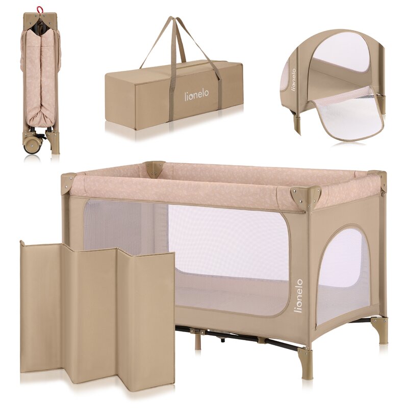 Patut Pliabil Lionelo Jasmin Easy Fold - Călătorii Ușoare - imagine 5