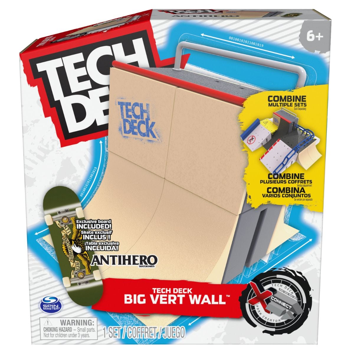 Set Mini Skateboard Tech Deck cu Rampa Big Vert Wall