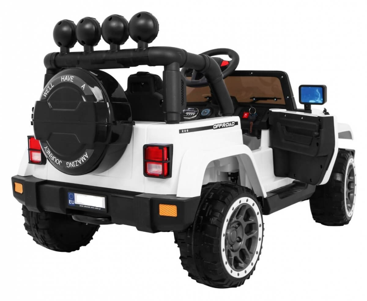 Masinuta Electrica 4x4 FULL TIME Alb Autokids - imagine 8