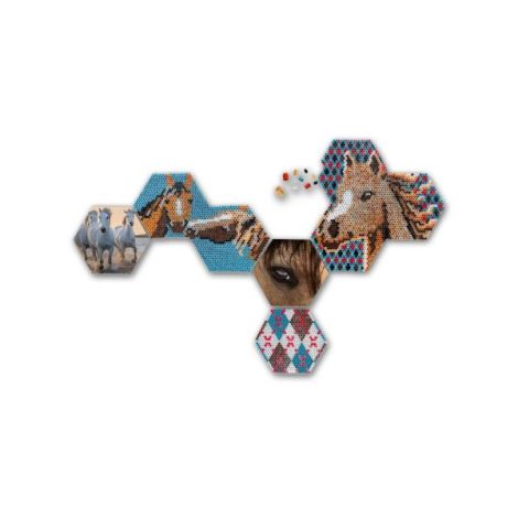 Set Margele Beedz Art Ses - Mozaic Hexagonal - imagine 4