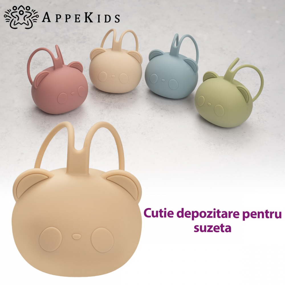 Suport Suzetă AppeKids The Little Bear Beige - imagine 3
