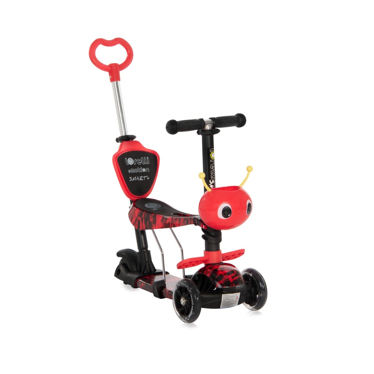 Trotineta Lorelli Smart Plus 3 Roti cu Seta Red Fire