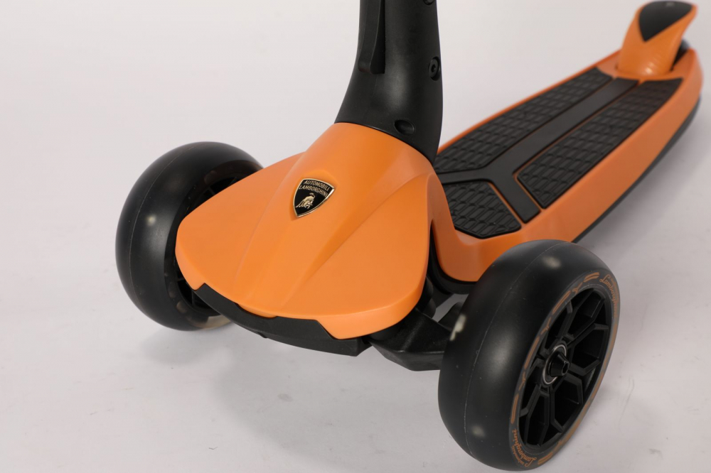 Trotineta Lamborghini 3 Roti Pliabila Portocalie - imagine 3