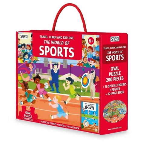 Sassi Puzzle Sport 200 piese + Carte educativă
