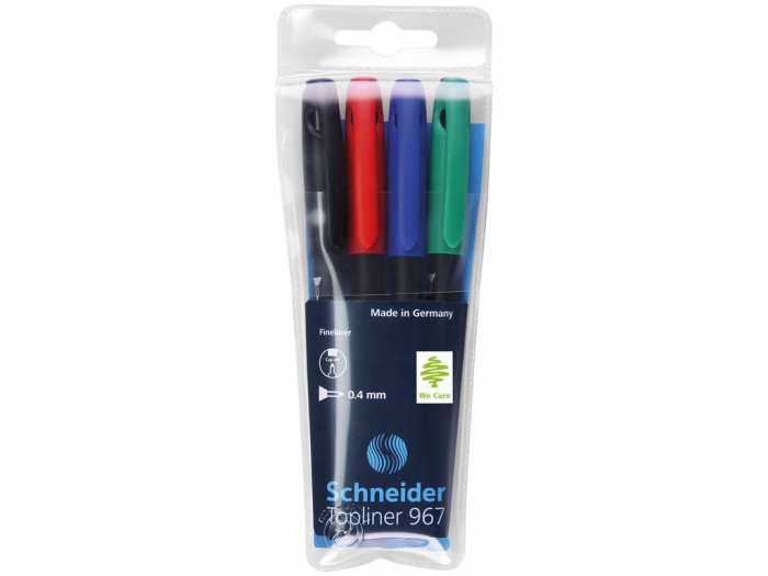 Set Topliner Schneider, 4 bucăți, vârf ac 0.4mm