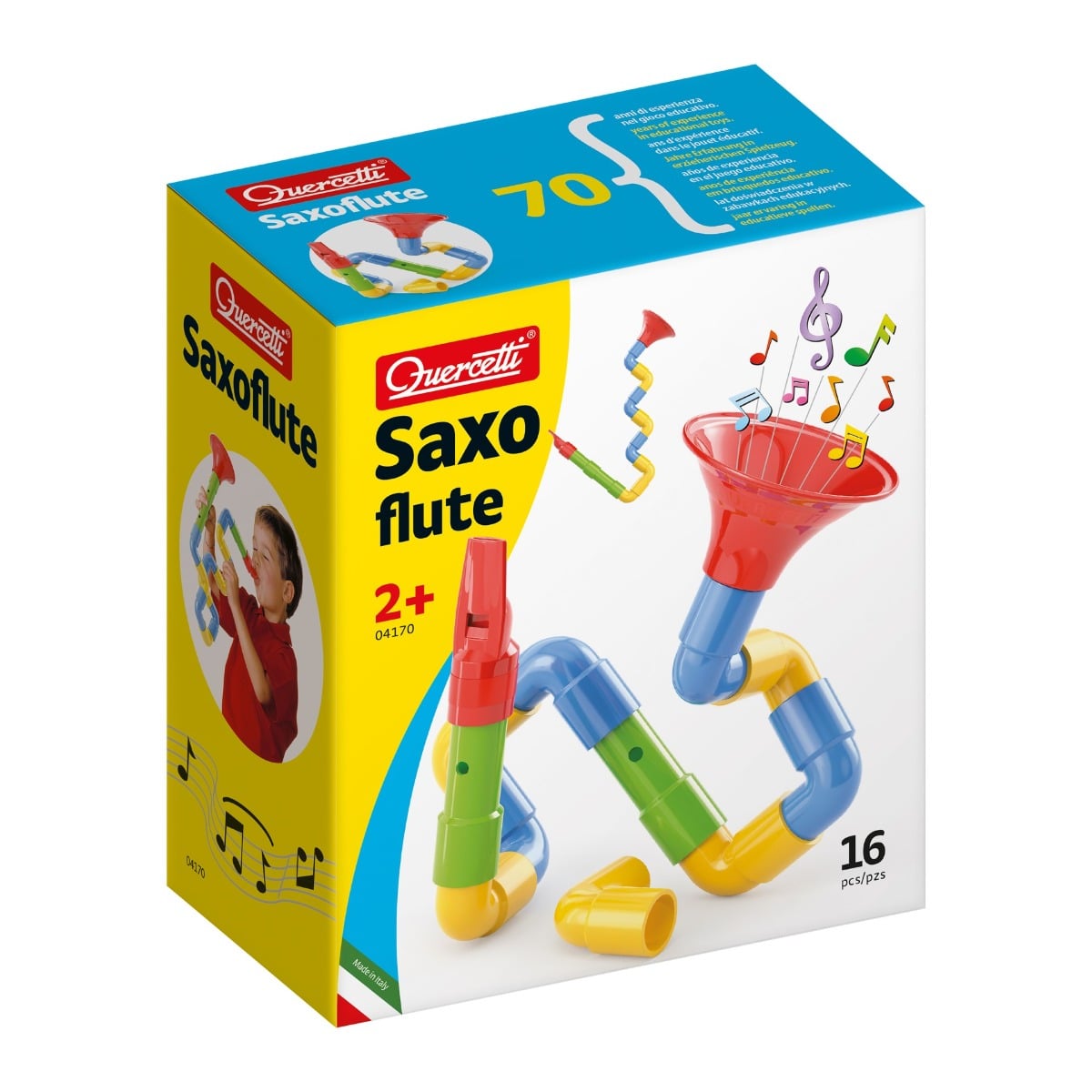 Quercetti Saxoflute | Set Constructor Muzical 16 Piese