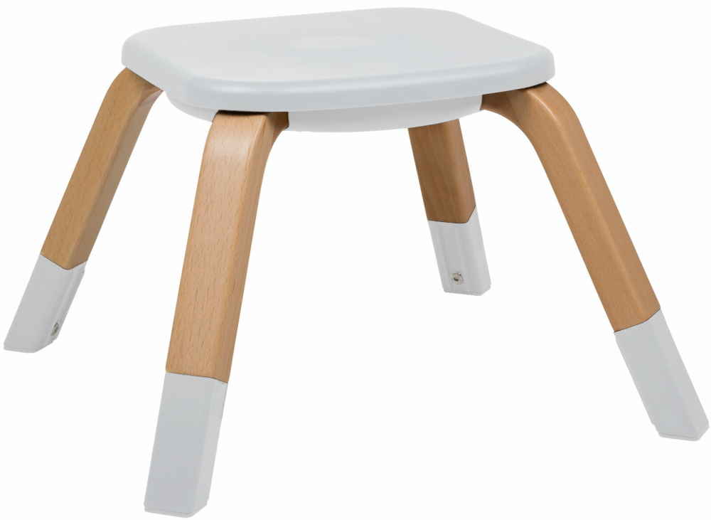 Scaun de masă BabyGo 360 Carou Alb, Rotire Completă - imagine 2