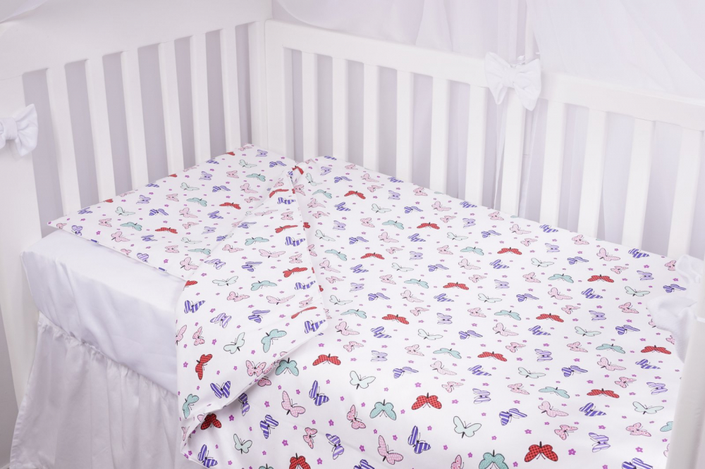 Lenjerie Confort 6 piese bumbac fluturasi