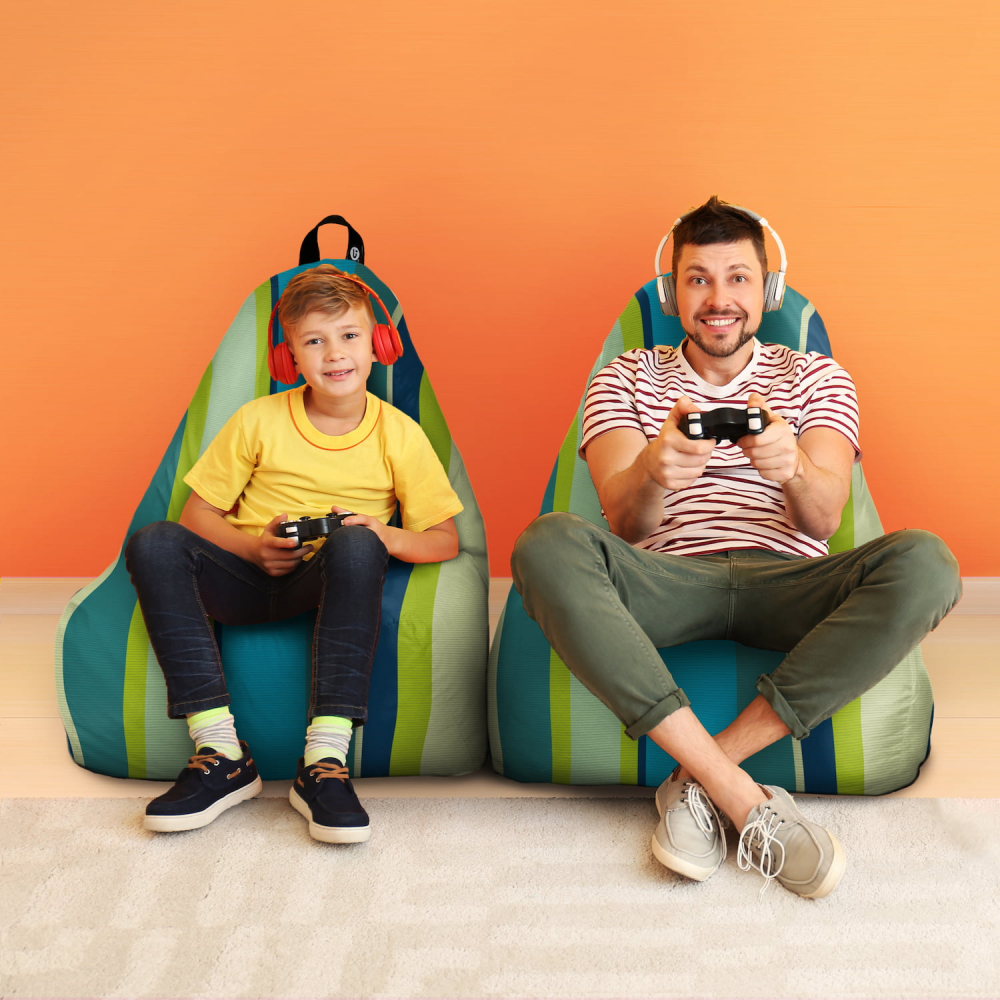 Fotoliu Puf Chill XL Marinha Mint | Updeco - imagine 4