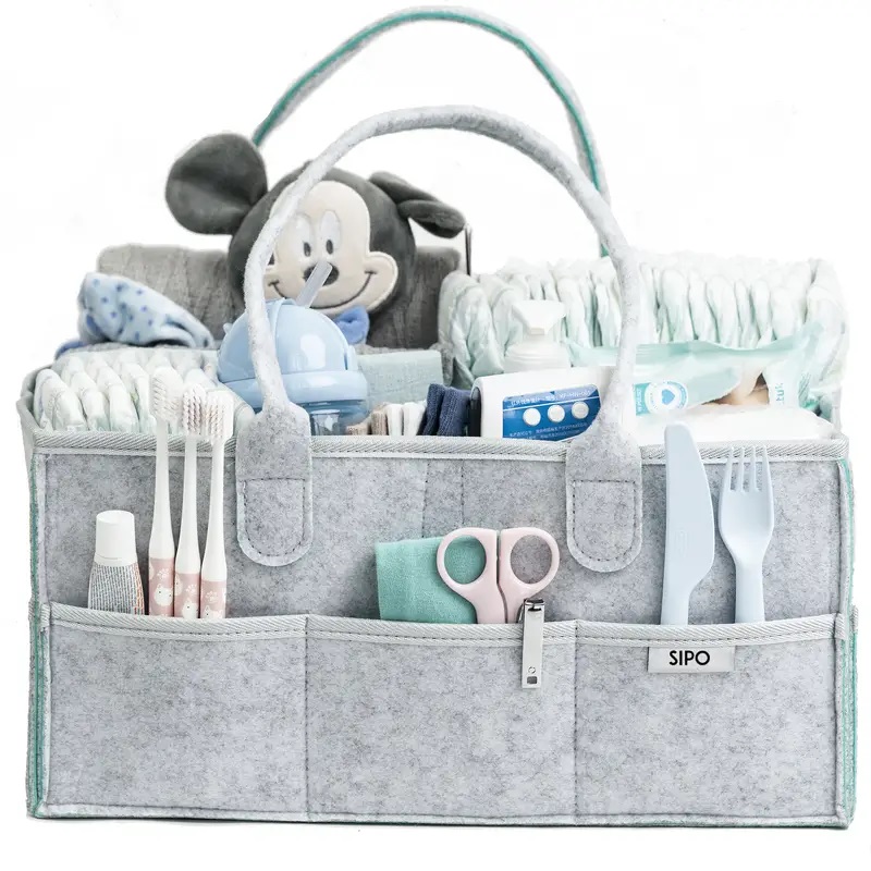 Organizator Scutece SIPO, 8 Buzunare, Mint - imagine 4