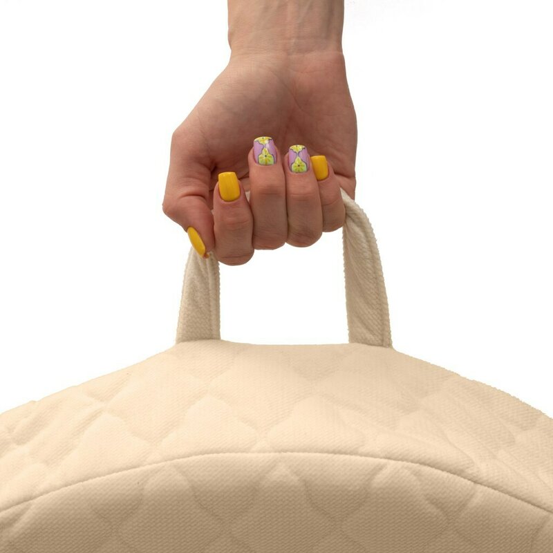 Fotoliu New Baby Clouds Beige cu buzunar - imagine 3