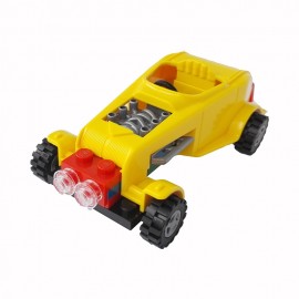 Mașină Hot Rod Galben Cobi - Piese Constructie