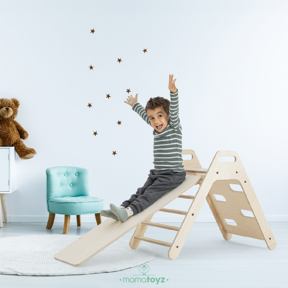 MamaToyz Pikko Set Catarat Montessori cu Tobogan - imagine 2